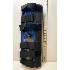 FLA Orthopedics leg knee brace stabilizer adjustable open patella medical black